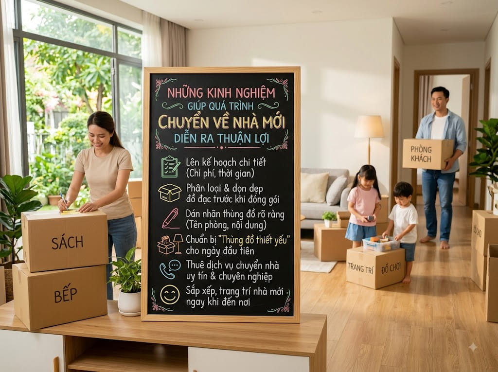 Kinh nghiệm chuyển nhà hợp phong thủy và lựa chọn đơn vị chuyển nhà uy tín