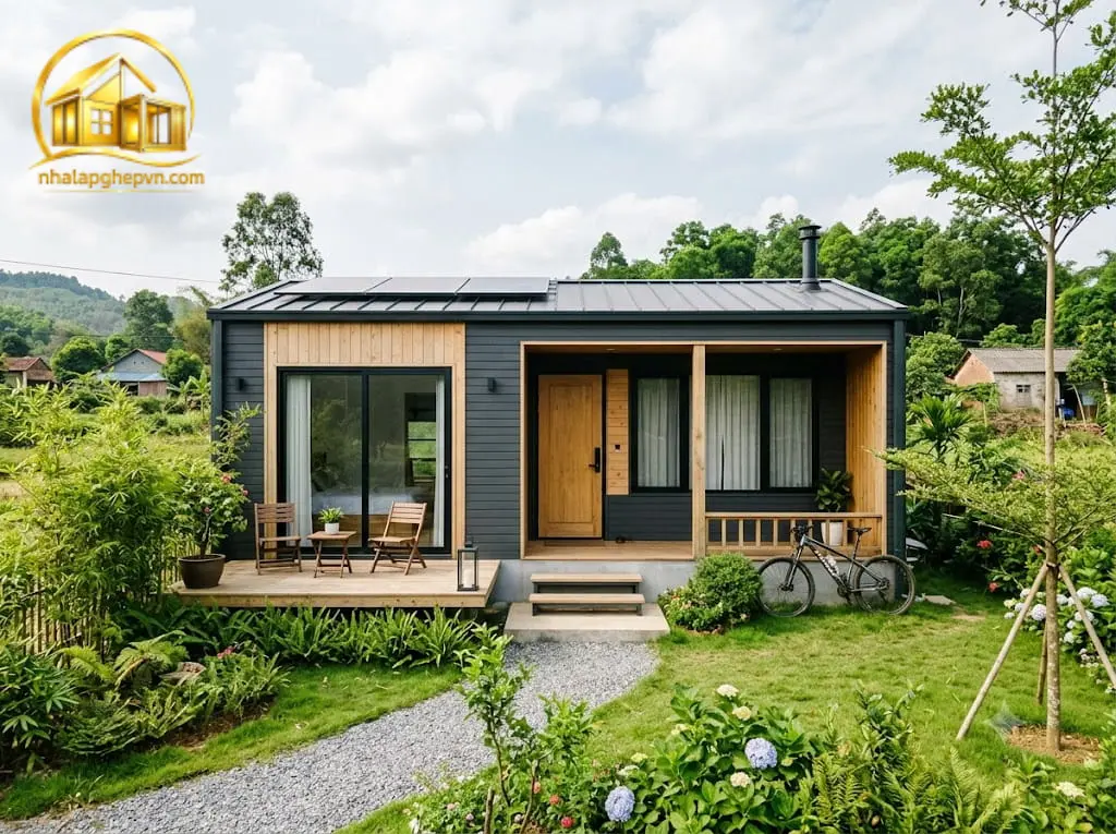 Thiết Kế Thi Công Nhà Lắp Ghép 40m2