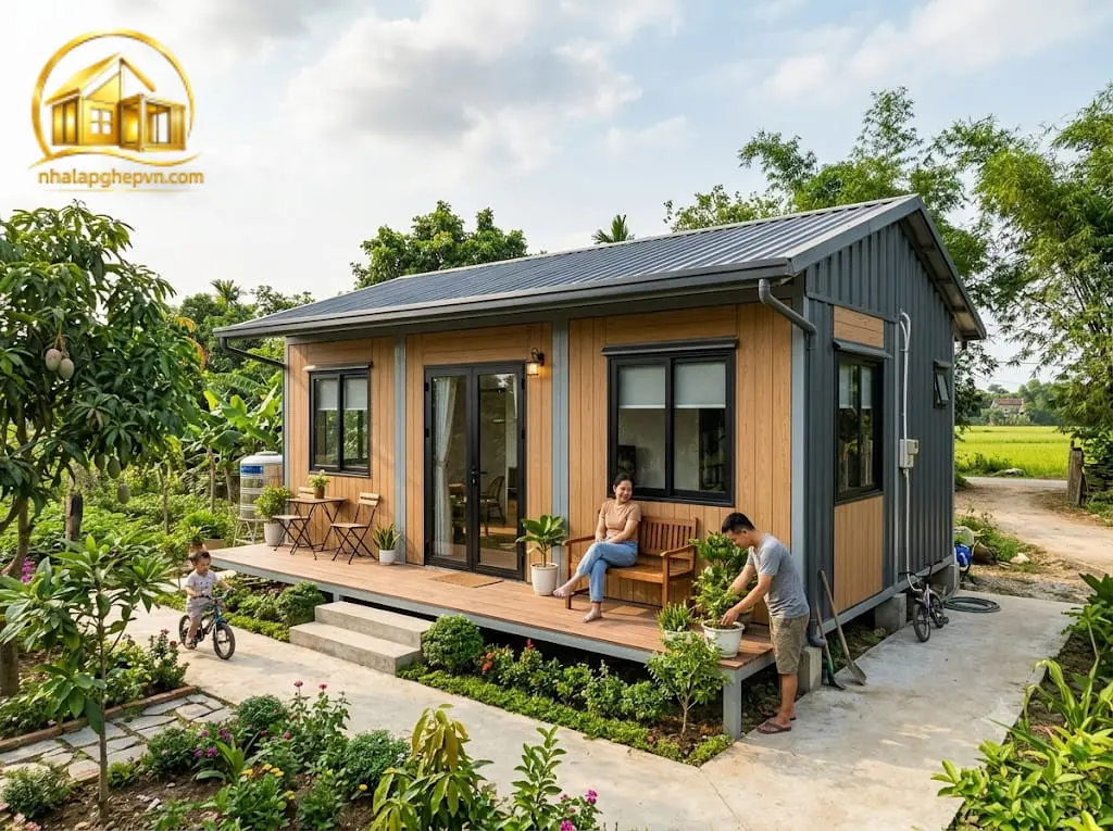Thiết Kế Thi Công Nhà Lắp Ghép 50m2