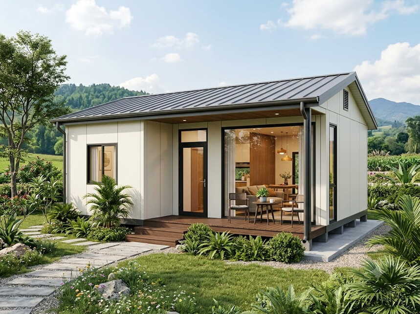 Thiết Kế Thi Công Nhà Lắp Ghép 60m2