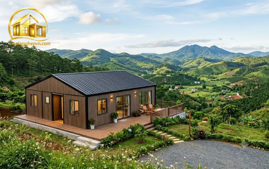 Thiết Kế Thi Công Nhà Lắp Ghép Tại Di Linh - Lâm Đồng