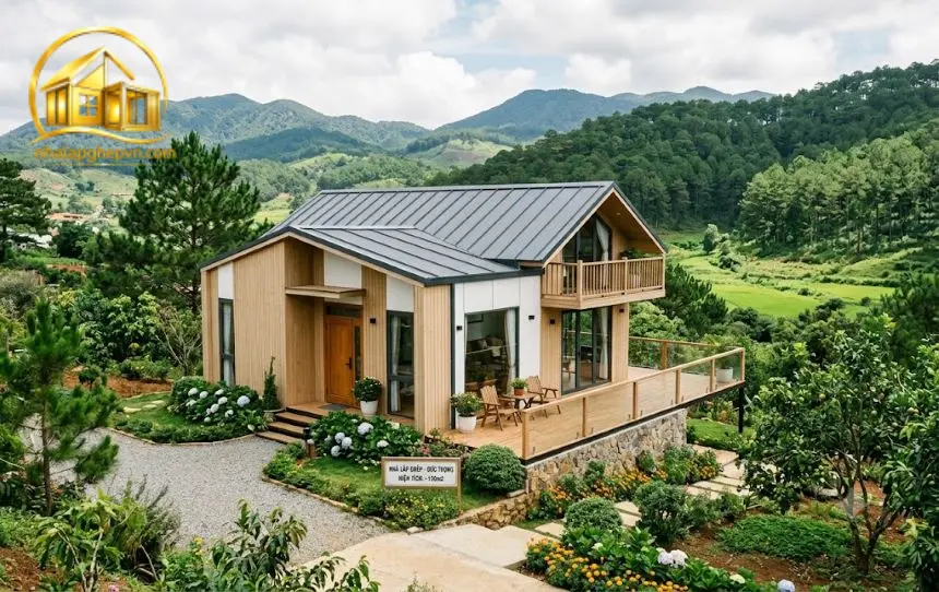 Thiết kế thi công nhà lắp ghép tại Đức Trọng - Lâm Đồng