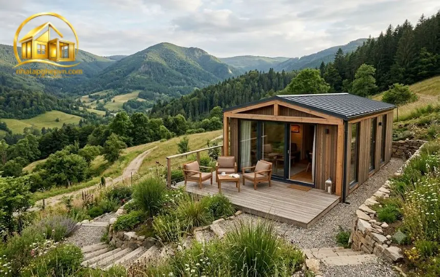 Thiết Kế Thi Công Nhà Vườn View Đồi Núi