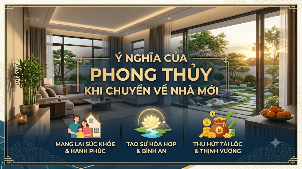 Lưu ý về phong thủy khi chuyển về nhà mới